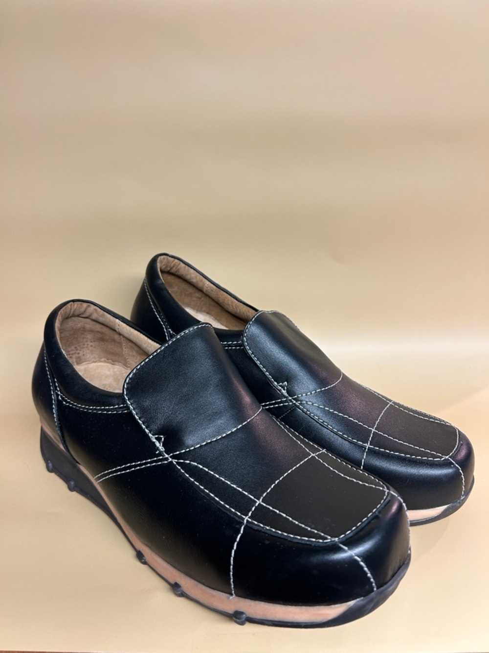 Maison Paciente Men's Black Slip-On Comfort Loafers